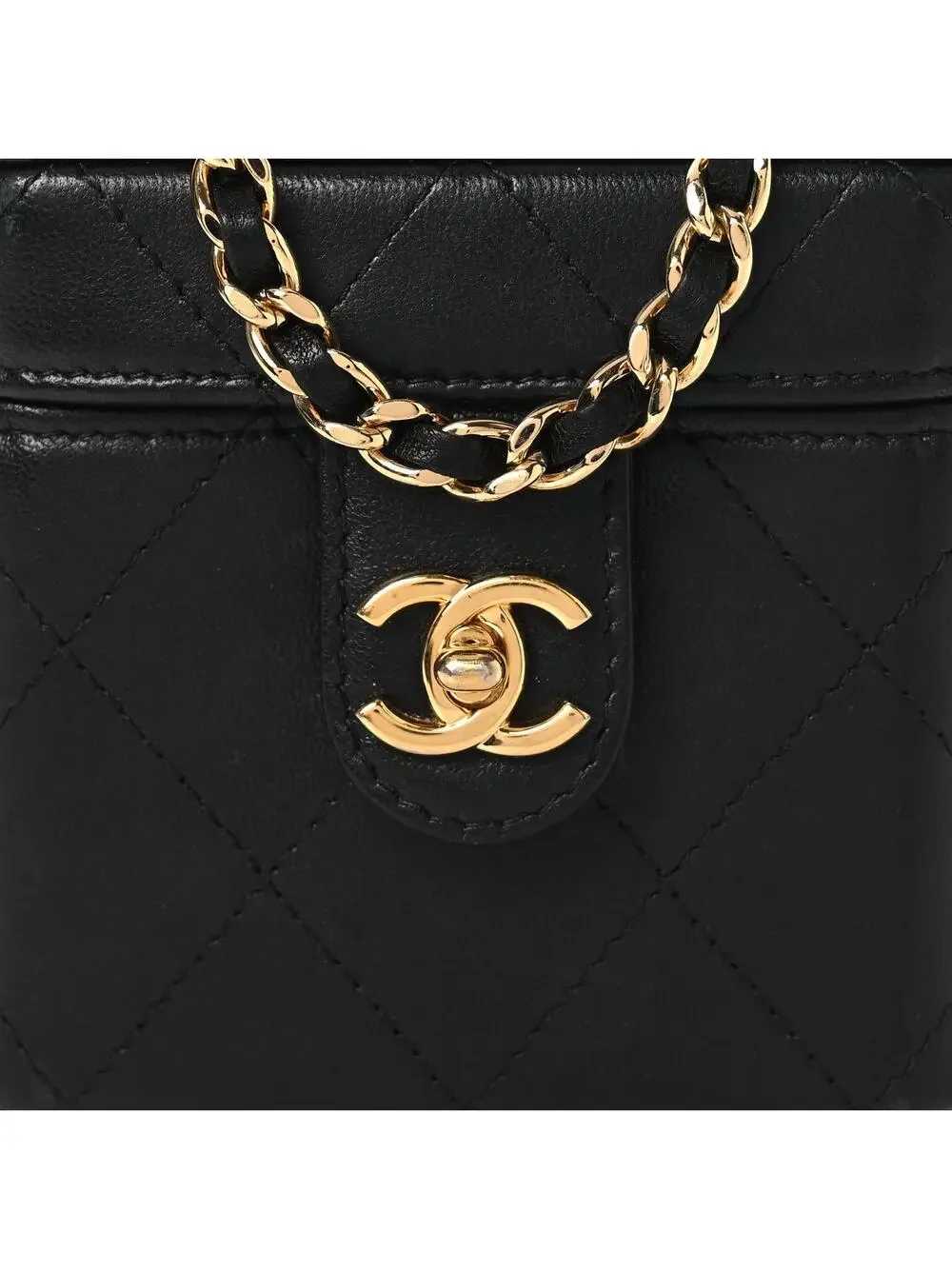 Chanel Lambskin Quilted Vanity Clutch #322878C19B
